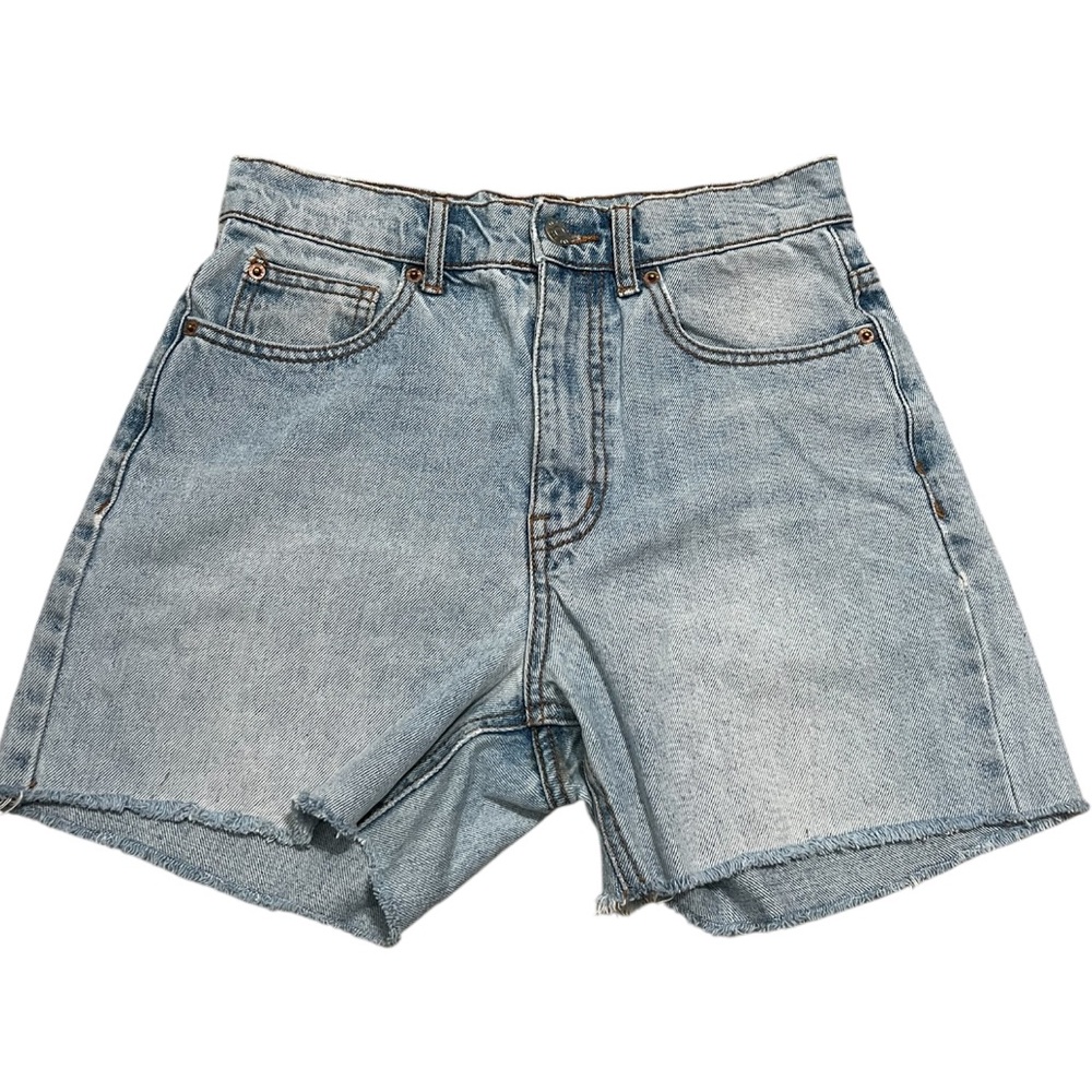 BDG Cowboy Jean High Waisted Denim Shorts Distressed
